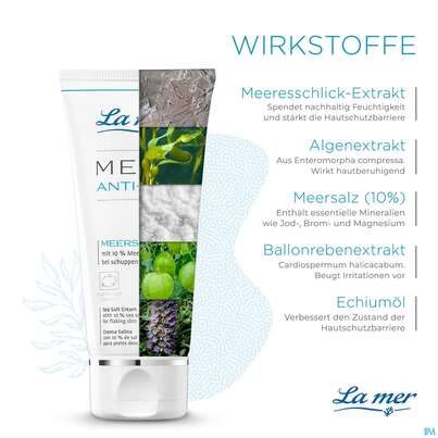 Sie sehen eine Packung La Mer Ohne Parfum Med Meersalzcreme 50ml, Produktbild: 04 La Mer Ohne Parfum Med Meersalzcreme 50ml, A-Nr.: 3265354 - 04
