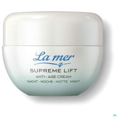 Sie sehen eine Packung La Mer Ohne Parfum Supreme Natural Lift Antiage Nachtcreme Tiege 50ml, Produktbild: 02 La Mer Ohne Parfum Supreme Natural Lift Antiage Nachtcreme Tiege 50ml, A-Nr.: 4329688 - 02