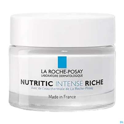 Sie sehen eine Packung La Roche Posay Gesichtspflege Nutritic/intense/aktion Trockene Haut Riche Tiege 50ml, Produktbild: 01 La Roche Posay Gesichtspflege Nutritic/intense/aktion Trockene Haut Riche Tiege 50ml, A-Nr.: 4800884 - 01