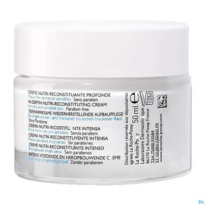 Sie sehen eine Packung La Roche Posay Gesichtspflege Nutritic/intense/aktion Trockene Haut Riche Tiege 50ml, Produktbild: 04 La Roche Posay Gesichtspflege Nutritic/intense/aktion Trockene Haut Riche Tiege 50ml, A-Nr.: 4800884 - 04
