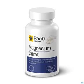 Magnesium Citrat Kapseln Raab 75st, A-Nr.: 5996464 - 01