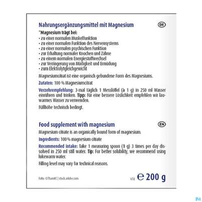 Magnesium Citrat Pulver Raab 200g, A-Nr.: 5870444 - 04