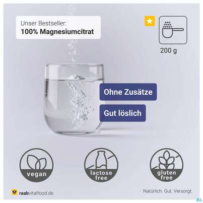 Magnesium Citrat Pulver Raab 200g, A-Nr.: 5870444 - 07
