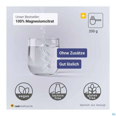 Magnesium Citrat Pulver Raab 200g, A-Nr.: 5870444 - 08