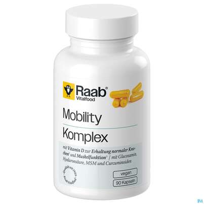 Sie sehen eine Packung Mobility Komplex Kapseln Raab 90st, Produktbild: 01 Mobility Komplex Kapseln Raab 90st, A-Nr.: 5912823 - 01