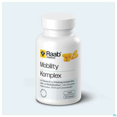 Sie sehen eine Packung Mobility Komplex Kapseln Raab 90st, Produktbild: 02 Mobility Komplex Kapseln Raab 90st, A-Nr.: 5912823 - 02