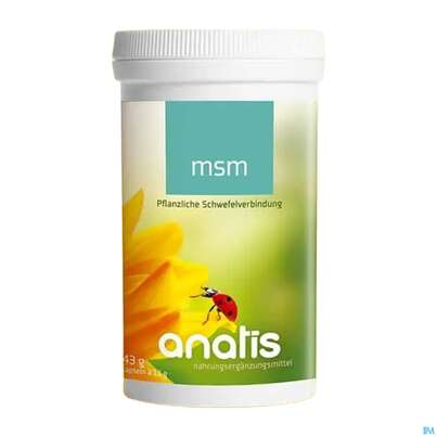 Sie sehen eine Packung Msm Kapseln Anatis Nat.schwefelverbindung 130st, Produktbild: 02 Msm Kapseln Anatis Nat.schwefelverbindung 130st, A-Nr.: 4314652 - 02