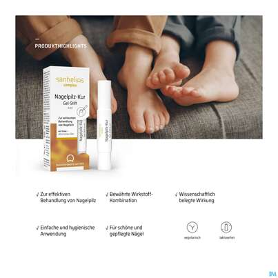 Sie sehen eine Packung Nagel Pilz Kur Gel Stift Sanhelios Nr 62 4ml, Produktbild: 10 Nagel Pilz Kur Gel Stift Sanhelios Nr 62 4ml, A-Nr.: 5849728 - 10