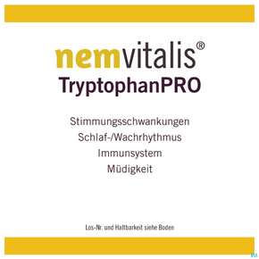 Nemvitalis Tryptophan Pro Kapseln L-tryptophan 60st, A-Nr.: 4851551 - 01