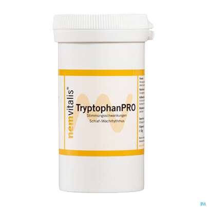 Sie sehen eine Packung Nemvitalis Tryptophan Pro Kapseln L-tryptophan 60st, Produktbild: 05 Nemvitalis Tryptophan Pro Kapseln L-tryptophan 60st, A-Nr.: 4851551 - 05