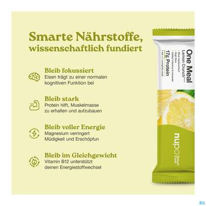 Nupo Riegel Fuer 1 Mahlzeit One Meal Bar Zitrone +joghurt 97767 60g, A-Nr.: 5296637 - 06
