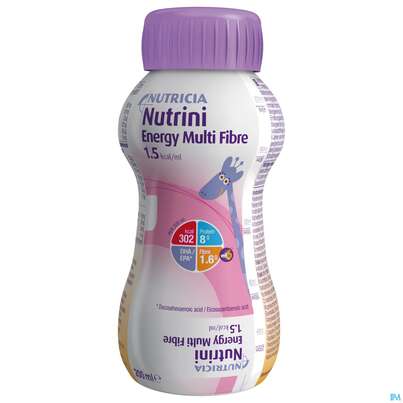 Sie sehen eine Packung Nutrini 200ml Flasche Energy/multifibre 24st, Produktbild: 02 Nutrini 200ml Flasche Energy/multifibre 24st, A-Nr.: 4191729 - 02