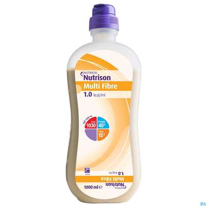 Sie sehen eine Packung Nutrison 1000ml Sondennahrung Smart Pack Multifibre 8st, Produktbild: 02 Nutrison 1000ml Sondennahrung Smart Pack Multifibre 8st, A-Nr.: 4838823 - 02