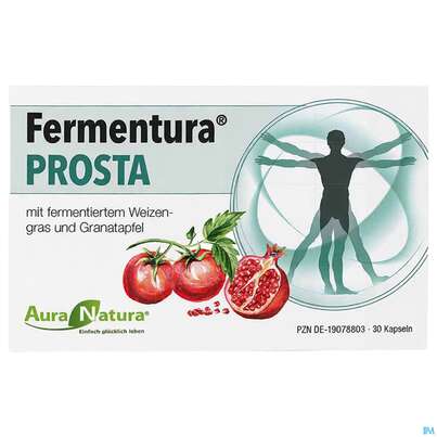 Sie sehen eine Packung Pharmatura Kapseln Fermentura Prosta Vegan 30st, Produktbild: 01 Pharmatura Kapseln Fermentura Prosta Vegan 30st, A-Nr.: 5934701 - 01