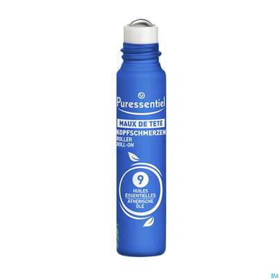 Sie sehen eine Packung Puressentiel Kopfschmerzen Roll On +9 Aetherischen Oelen 10ml, Produktbild: 01 Puressentiel Kopfschmerzen Roll On +9 Aetherischen Oelen 10ml, A-Nr.: 5943120 - 01