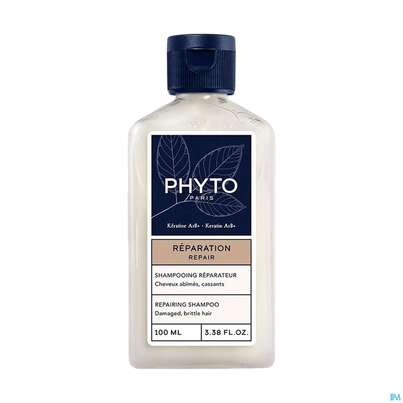 Sie sehen eine Packung Shampoon Phyto Repair Repairing Mini 100ml, Produktbild: 01 Shampoon Phyto Repair Repairing Mini 100ml, A-Nr.: 5889917 - 01