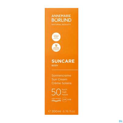 Sie sehen eine Packung Sonnenprodukte Boerlind Sun Suncare Body Sonnencreme Lsf50 60390 200ml, Produktbild: 01 Sonnenprodukte Boerlind Sun Suncare Body Sonnencreme Lsf50 60390 200ml, A-Nr.: 5953348 - 01