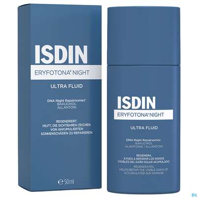 Sie sehen eine Packung Sonnenprodukte Isdin Eryfotona Night 50ml, Produktbild: 04 Sonnenprodukte Isdin Eryfotona Night 50ml, A-Nr.: 5805470 - 04