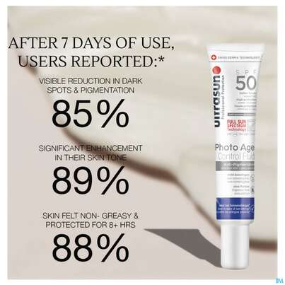 Sonnenprodukte Ultrasun Photo Age Control Fluid Spf50 Nr.62 40ml, A-Nr.: 5600733 - 05