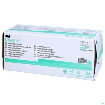 Steri Strips (3m) Wundverschluss-streifen Elastic 6x 38mm Nr1542 6st, A-Nr.: 2367466 - 03