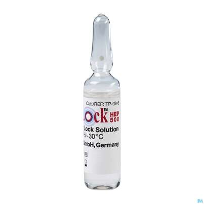 Sie sehen eine Packung Tauro Lock Ampullen Hep500 5ml 10st, Produktbild: 01 Tauro Lock Ampullen Hep500 5ml 10st, A-Nr.: 3387324 - 01