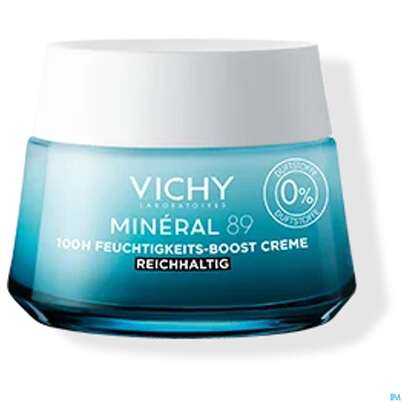 Sie sehen eine Packung Vichy Mineral 89 Creme Ohne Duftstoffe Reichhaltig Doppe 100ml, Produktbild: 09 Vichy Mineral 89 Creme Ohne Duftstoffe Reichhaltig Doppe 100ml, A-Nr.: 5890062 - 09