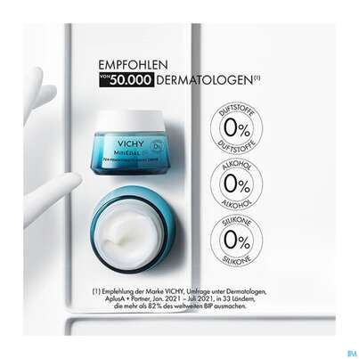 Sie sehen eine Packung Vichy Mineral 89 Creme Ohne Duftstoffe Reichhaltig Doppe 100ml, Produktbild: 10 Vichy Mineral 89 Creme Ohne Duftstoffe Reichhaltig Doppe 100ml, A-Nr.: 5890062 - 10