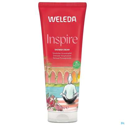 Sie sehen eine Packung Weleda Inspire Shower Cream Granatapfel 200ml, Produktbild: 02 Weleda Inspire Shower Cream Granatapfel 200ml, A-Nr.: 5909637 - 02