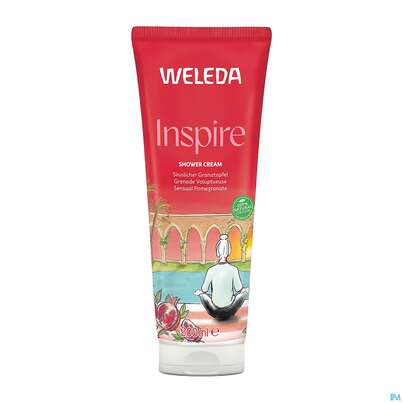 Sie sehen eine Packung Weleda Inspire Shower Cream Granatapfel 400ml, Produktbild: 01 Weleda Inspire Shower Cream Granatapfel 400ml, A-Nr.: 5909471 - 01