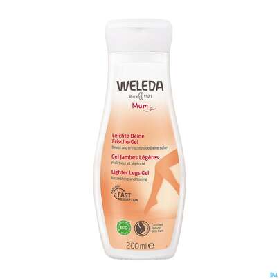 Sie sehen eine Packung Weleda Leichte Beine Frische Gel 200ml, Produktbild: 01 Weleda Leichte Beine Frische Gel 200ml, A-Nr.: 5906231 - 01