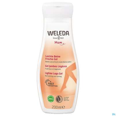 Sie sehen eine Packung Weleda Leichte Beine Frische Gel 200ml, Produktbild: 02 Weleda Leichte Beine Frische Gel 200ml, A-Nr.: 5906231 - 02