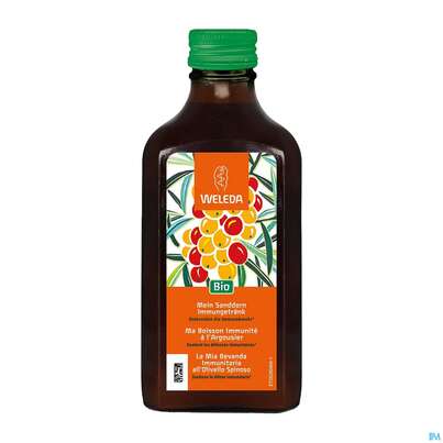 Sie sehen eine Packung Weleda Mein Sanddorn Immungetraenk 200ml, Produktbild: 06 Weleda Mein Sanddorn Immungetraenk 200ml, A-Nr.: 5829111 - 06