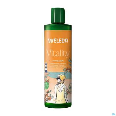 Sie sehen eine Packung Weleda Vitality Shower Cream Sanddorn 400ml, Produktbild: 05 Weleda Vitality Shower Cream Sanddorn 400ml, A-Nr.: 5909459 - 05