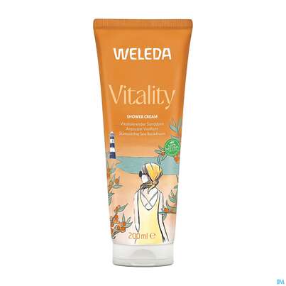 Sie sehen eine Packung Weleda Vitality Shower Cream Sanddorn 400ml, Produktbild: 07 Weleda Vitality Shower Cream Sanddorn 400ml, A-Nr.: 5909459 - 07
