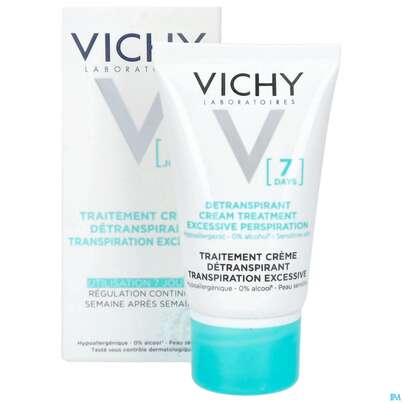 Sie sehen eine Packung Vichy Deocreme Regulierend 7 Tage Wirkung 30ml, Produktbild: 16 Vichy Deocreme Regulierend 7 Tage Wirkung 30ml, A-Nr.: 2618833 - 16