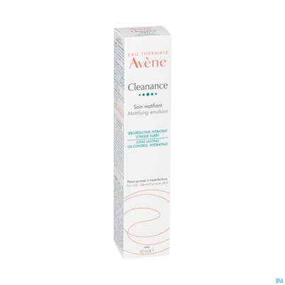 Sie sehen eine Packung Avene Cleanance Mattierende Emulsion 40ml, Produktbild: 05 Avene Cleanance Mattierende Emulsion 40ml, A-Nr.: 5379145 - 05