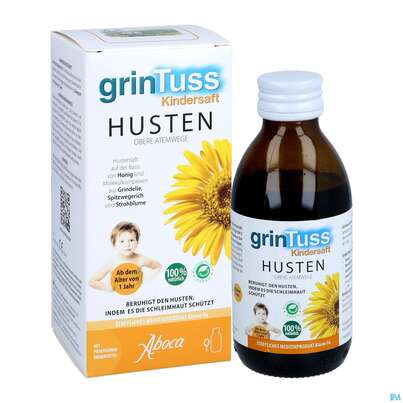 Sie sehen eine Packung Hustensaft Aboca Grintuss Kinder Ab 1jahr 210g, Produktbild: 04 Hustensaft Aboca Grintuss Kinder Ab 1jahr 210g, A-Nr.: 5617001 - 04