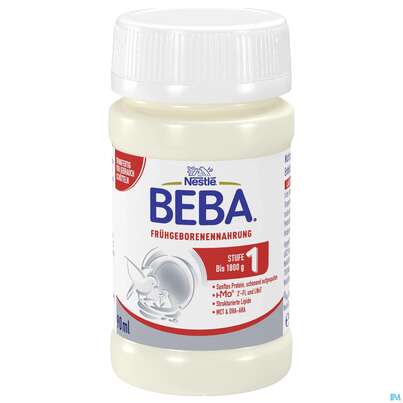Beba Fruehgeborenennahrung Stufe 1 Fluessig 12610985 90ml 32st, A-Nr.: 4023825 - 01