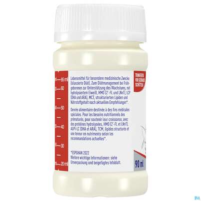 Beba Fruehgeborenennahrung Stufe 1 Fluessig 12610985 90ml 32st, A-Nr.: 4023825 - 04