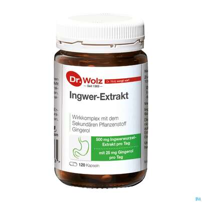Ingwer Kapseln Extrakt Dr.wolz Nr 60547 120st, A-Nr.: 4297741 - 01