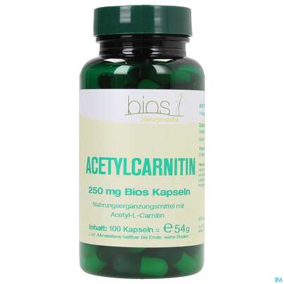 Bios Acetylcarnitin 250mg 100 Kapseln, A-Nr.: 3992054 - 01