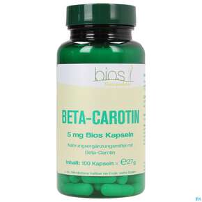 Bios Beta-carotin 5mg 100 Kapseln, A-Nr.: 3890721 - 01
