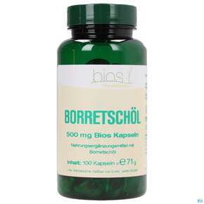 Bios Borretschöl 500mg 100 Kapseln, A-Nr.: 3890804 - 01