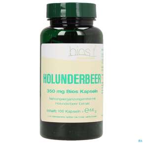 Bios Holunderbeer 350mg 100 Kapseln, A-Nr.: 3891548 - 01