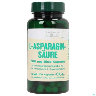 Bios l-asparaginsäure 500mg Kapseln 100 Kapseln, A-Nr.: 3891985 - 01