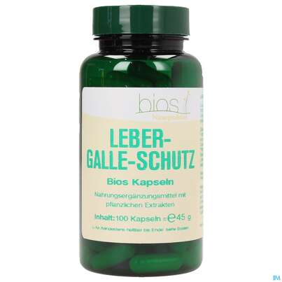 Sie sehen eine Packung Bios Leber-galle-schutz 100 Kapseln, Produktbild: 01 Bios Leber-galle-schutz 100 Kapseln, A-Nr.: 3892068 - 01