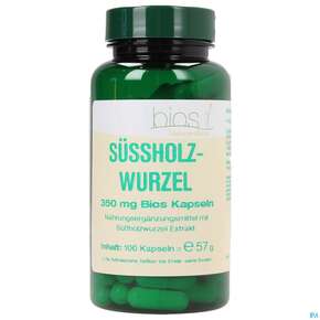 Bios Süssholzwurzel 350mg 100 Kapseln, A-Nr.: 3893240 - 01