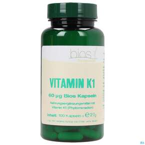 Bios Vitamin K1 60 µg 100 Kapseln, A-Nr.: 3893582 - 01