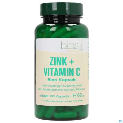 Bios Zink + Vitamin C 100 Kapseln, A-Nr.: 3893702 - 01