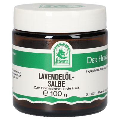 Sie sehen eine Packung LAVENDELOELSALBE 100 G, Produktbild: 01 LAVENDELOELSALBE 100 G, A-Nr.: 5061986 - 01